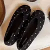 2026 Nuevos Zapatos Planos de Ballet para Mujer de 2.5cm Invisibles para Aumentar la Altura ~ Lana Francesa Cuadros Estampado de Leopardo Moño