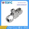 Conexão de Ferrule de Aço Inoxidável 304, Terminal Tee Tipo Ferrule, Conexão Tee Ferrule Tdpc