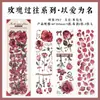 Infeelmepet Cinta Serie Rosa Pastel Concha Luz Diario DIY Pegatinas de Bucle Decorativas 3 Hojas 4 Diseños