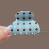 Pinza para el pelo de estrella con garra y estampado de leopardo estilo retro, dulce y fresca, para recogidos, pinza de acetato de gato y tiburón, accesorio de pelo elegante en forma de corazón