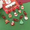 Nuevo Llavero de Resina de Santa Claus Hombre de Jengibre Lindo Alce Muñeco de Nieve Colgante para Mochila Escolar Regalo de Navidad
