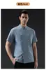 Ropa de Trabajo para Chef de Hotel con Logo Impreso, Manga Corta, Unisex, Ropa Especializada para Chef para Catering, Gama Alta y Transpirable