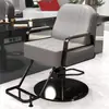 Nuevo Modelo de Silla de Peluquería Reclinable para Corte de Cabello y Afeitado, Asiento Engrosado, Giratoria y de Altura Ajustable, Acero Inoxidable, para Peluquería y Tintes
