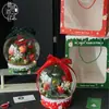 Decoraciones Navideñas Árbol de Navidad Bola de Cristal Arreglo Floral Caja Material DIY Hecho a Mano Maleta Floristería Arte Floral
