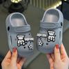 Zapatos con agujeros para niños, suaves y antideslizantes, para el hogar, para niños y niñas, zapatillas y sandalias para niños de talla mediana y grande.