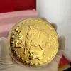 Pastel de Concha de Agua con Pan de Oro en la Superficie, Pastel Dorado 520 Feliz Cumpleaños Princesa, Por Favor Hazte Rico, Regalo Souvenir de Tienda Dorada