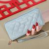 Fabricante direto estilo coreano nova carteira de mão feminina popular no exterior moda bolsa de moedas com zíper único bolsa para celular