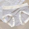 Mascarilla Facial sin Costuras Pantalones Nude ~ Verano Helado Ropa Interior Delgada para Mujer Calzones Transpirables Sedosos Hilo de Hielo Algodón Puro Entrepierna