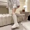 Botas Altas hasta la Rodilla Estilo Coreano para Mujer 2025 Otoño Nueva Llegada Botas Largas de Suela Gruesa Botas de Jinete Adelgazantes Botas Skinny