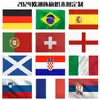 Bandera nacional de la Copa de Europa 2024 bandera de aficionados bandera de mano de aficionados bufanda de aficionados fabricantes directos en stock