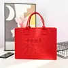 Bolsa de Fieltro Creativa para el Festival de Mediados de Otoño Personalización Bolsa de Regalo de Fieltro para el Día Nacional Bolsa de Regalo para Beneficios de Empresa Personalización de Regalo para Festival