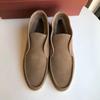 Novos sapatos masculinos de cano alto, mocassins, outono e inverno, preguiçosos, sem cadarço, casuais, de camada única, sapatos baixos, comércio exterior, tamanho grande, acolchoados