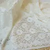 Tecido de renda branca linha de osso moda para roupas casamento malha de gaze tecido para adereços de mesa de sobremesa atacado