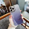 Estilo de moda ins Adecuado para Apple 15/14 Funda de teléfono móvil con degradado de color de radio 13 Colorida Cobertura total tpu Resistente a caídas Funda de teléfono móvil