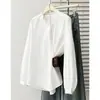 Blusa casual feminina plus size, novo estilo outono, estilo artístico com gola de renda e camisa jacquard de manga longa 0735