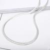 Jiarui wishi Europa y Estados Unidos comercio exterior joyería al por mayor Europa y Estados Unidos collar de plata 5mm collar de lado completo salida de fábrica