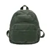 Mochila Escolar Estilo Japonês para Mulheres, Mochila de Lona de Veludo Cotelê, Versão Coreana para Alunos do Ensino Médio e Universitário, Mini Mochila Retro Simples para Mulheres
