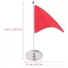 Venta al por mayor del fabricante Taza de hoyo de acero inoxidable para golf Entrega Bandera roja pequeña Metal de golf Taza de hoyo verde de golf