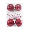 Suprimentos de Natal PET transparente bola de Natal bola de plástico bola de Natal caixa de presente decorações de árvore de Natal peças penduradas