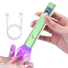 Lámpara Recta Portátil para Uñas Artísticas Lámpara Pequeña Portátil para Uñas Lámpara de Fototerapia Recargable para Uñas Lámpara LED para Secado Rápido de Uñas 8 Segundos