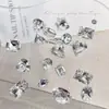 Joyería de uñas blancas de alta calidad con diamantes puntiagudos planos para K9 Crystal Flash Love Pigeon Egg, caramelo de roca en ángulo recto, diamante transparente