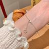 Pulsera de Corazón Hueco de Agua Alcalina para Mujer, Croissant, Waffle, Pulsera de Estilo Nuevo, Accesorio de Mano de Celebridad de Internet