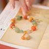 Pulsera de Calabaza de Jade Dorado Natural de Xinjiang para Mujer Pulsera de Jade Multicolor de Moda Jade Dorado Suministro en Vivo