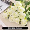 Rosas Simuladas Dia dos Namorados Buquê de Plástico Decoração de Casa Flores Artificiais Arranjo de Flores de Mesa para Sala de Estar Decoração com Flores Secas Decoração