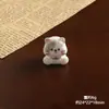 Gatito con Cara de Flor Decoración de Escritorio para Coche Adorno Accesorios DIY Llavero Colgante para Bolsa Accesorios Tridimensionales de Resina
