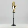 Adereços de Modelo de Mão Galvanizados Suporte de Exibição de Joias Modelo de Mão Falso Rack de Exibição de Vitrine de Loja de Roupas Suporte de Luvas Decoração