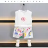 Conjunto de Chaleco de Verano para Niños 2026 Nuevo Estilo Atractivo Niños Delgado Sin Mangas Girasol Deportivo Conjunto de Dos Piezas
