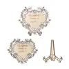 Guirnalda de Corazones de Madera para el Día de la Madre Adornos de Letras Decoración de Guirnalda Cortada con Láser Creativa Manualidades de Corazones