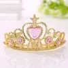 Corona dorada de Frozen para niños tocado para niña accesorios para el cabello diadema diadema de plástico versión coreana de joyería de dos yuanes al por mayor