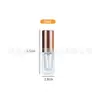 Botella de Perfume de 10 ml Cuadrada Boca de Rosca Sub-Botella de Perfume de 5 ml Botella de Muestra de Perfume de Vidrio Botella con Atomizador Cosmético