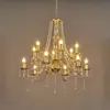 Nuevos Accesorios de Boda Candelabro de Cristal de Hierro Decoración de Pabellón de Ceremonia Luces Decorativas de Boda de Cristal
