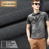 Atacado de tecido jeans liso 16*16 tecido jeans fino preto 6.4oz w9806