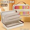 Bolsa de Almacenamiento Especial para Marcadores Acrílicos de Punta Suave para Bolsas de Tela, Gran Capacidad, No Transparente, Apilable, 84 Colores, Marcadores para Pintar