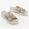 Sandalias de mujer, novedad de verano 2023, con cuña plana y boca de pez, con tejido cruzado, para mujer, Amazon, con envío transfronterizo.