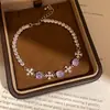 Llamativo para Banquetes, Pulsera de Cruz de Circonita Ultrabrillante, Moderna, Dulce, Pulsera de Lujo, Joyería de Lujo y Alta Gama para Mujeres