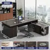 Escritorio de oficina simple, escritorio ejecutivo, escritorio de computadora, estación de trabajo de oficina de alta gama comercial de escritorio, juego de escritorio y sillas para dos personas