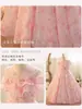 Vestido de Chifón de Princesa para Niña, Estilo Coreano, Vestido Largo Floral Suave y Elegante para Vacaciones en la Playa y Viajes