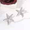 Brincos de Estrela do Mar Criativos Distintivos Estilo Férias na Praia Verão Novo Europeu e Americano Brincos da Moda para o Dia a Dia