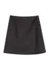 Falda Sencilla de Cintura Alta para Mujer, Nueva Falda Corta Versátil de Otoño e Invierno, Falda Versátil Casual para Mujeres Bajitas, Falda de Línea A para Mujer
