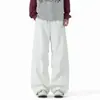 Calça longa casual nova/de outono, calça de trabalho masculina reta folgada, calça de paraquedas versátil de secagem rápida, moderna
