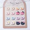Joyas para Arte de Uñas de Dibujos Animados de Hello Kitty Diamante de Resina Lindo Gato Kt Rosquilla Funda para Teléfono Móvil Accesorios para Uñas DIY