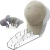 Expositor Transparente de Acrílico Personalizado com 7 Compartimentos para Bonés de Baseball Organizador de Armário de Mesa de Escritório para Guarda-roupa