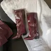 Botas de moda altas hasta la rodilla para mujer tacones altos estilo británico hebilla punta fina tacón grueso botas largas comercio exterior talla grande botas para pierna de pantalón