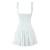Vestido Corto Ajustado Pure Desire 2026 Verano Nuevo Estilo Europeo y Americano Elegante Vestido con Cinturón Bordado para Ceñir la Cintura