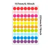 Etiquetas de Puntos de Colores Redondas de 19 mm Pegatinas en Blanco Etiquetas de Marcado de Clasificación Pegatinas Adhesivas de Identificación por Color