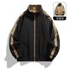 Chaqueta Americana de Doble Vista Europea de Código Transfronterizo para Primavera y Otoño para Hombre, con Combinación de Colores, Casual, Deportiva, de Moda, de Marca, para Pareja, Talla Extra